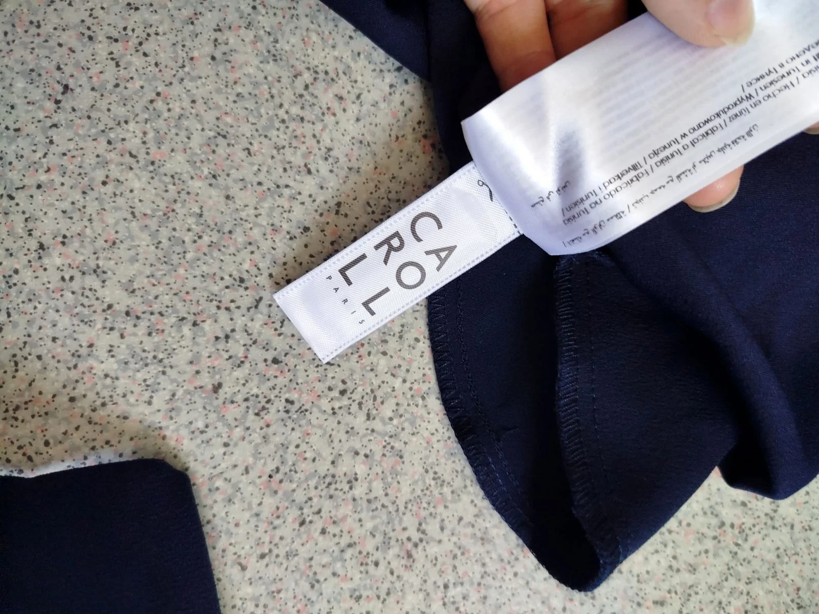 Caroll navy blue rnoe dress 44 – photo 8